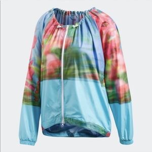 Adidas by Stella McCartney | Adizero Floral Windbreaker Jacket Large Colorful